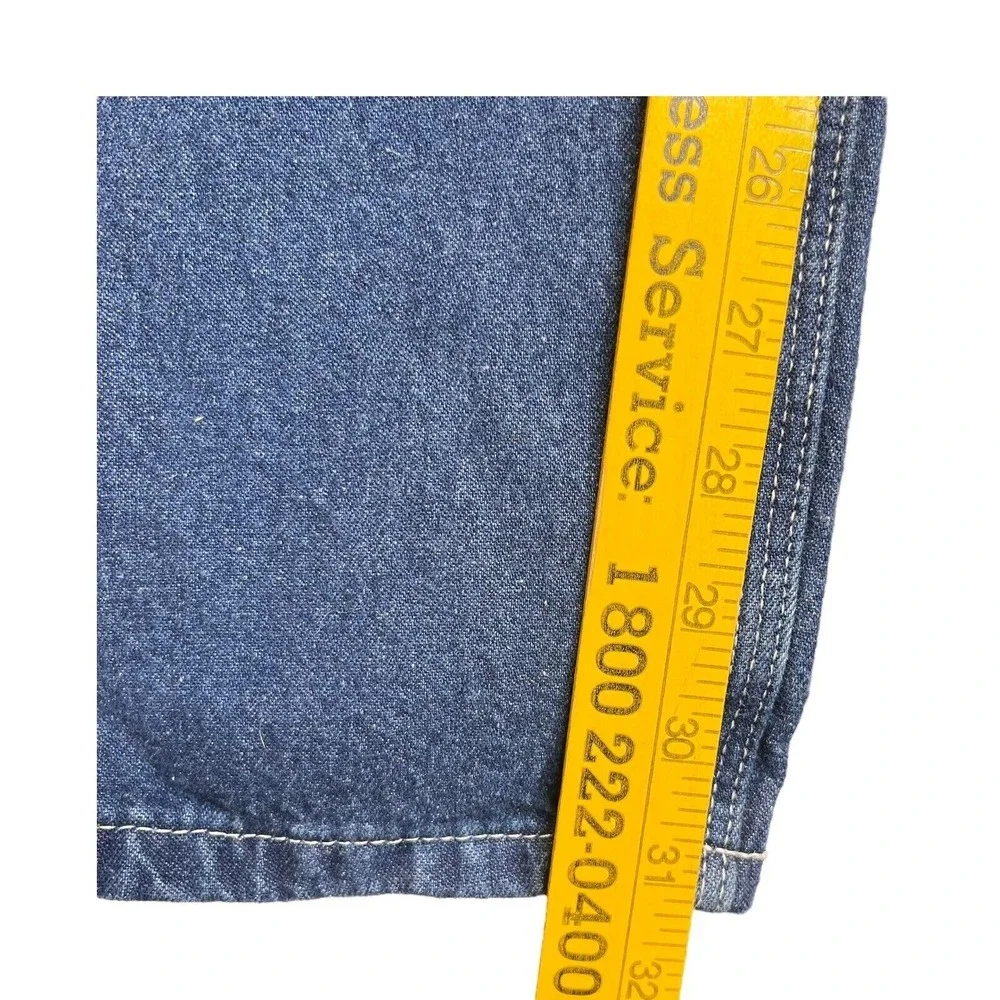 Men's CARHARTT B13 DST 40 X 32 Dungaree Denim Blue Jeans Carpenter Loose Fit - Picture 9 of 10